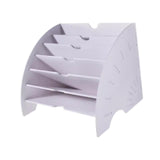 Maxbell Fan Shaped Desk File Organizer Mail Holder for Office Workspace Waiting Room