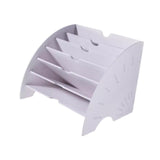 Maxbell Fan Shaped Desk File Organizer Mail Holder for Office Workspace Waiting Room