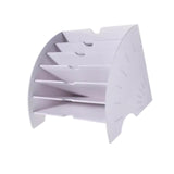 Maxbell Fan Shaped Desk File Organizer Mail Holder for Office Workspace Waiting Room