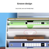 Maxbell Fan Shaped Desk File Organizer Mail Holder for Office Workspace Waiting Room