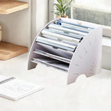 Maxbell Fan Shaped Desk File Organizer Mail Holder for Office Workspace Waiting Room