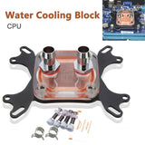 Maxbell CPU Water Cooling Block 50mm Copper Base CPU Cooler for AM3 Int 775,1150
