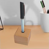 Maxbell Fountain Pen Holder Wooden Creative Countertop for Office School Sturdy Room Type A
