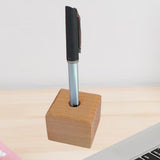 Maxbell Fountain Pen Holder Wooden Creative Countertop for Office School Sturdy Room Type A