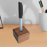 Maxbell Fountain Pen Holder Wooden Creative Countertop for Office School Sturdy Room Type B
