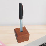 Maxbell Fountain Pen Holder Wooden Creative Countertop for Office School Sturdy Room Type C