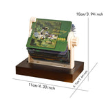 Maxbell Mechanical Desk Calendar Ornament 2025 New for Countertop Home Birthday Gift painting