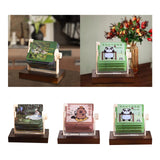 Maxbell Mechanical Desk Calendar Ornament 2025 New for Countertop Home Birthday Gift painting
