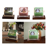 Maxbell Mechanical Desk Calendar Ornament 2025 New for Countertop Home Birthday Gift painting