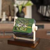 Maxbell Mechanical Desk Calendar Ornament 2025 New for Countertop Home Birthday Gift painting