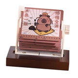 Maxbell Mechanical Desk Calendar Ornament 2025 New for Countertop Home Birthday Gift Capibara