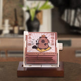 Maxbell Mechanical Desk Calendar Ornament 2025 New for Countertop Home Birthday Gift Capibara