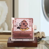 Maxbell Mechanical Desk Calendar Ornament 2025 New for Countertop Home Birthday Gift Capibara