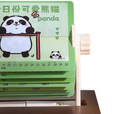 Maxbell Mechanical Desk Calendar Ornament 2025 New for Countertop Home Birthday Gift panda