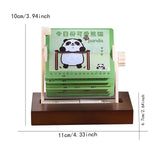 Maxbell Mechanical Desk Calendar Ornament 2025 New for Countertop Home Birthday Gift panda