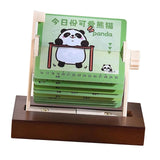 Maxbell Mechanical Desk Calendar Ornament 2025 New for Countertop Home Birthday Gift panda