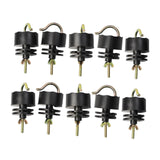 Maxbell 10Pcs Electric Fence Insulators Convenient Multipurpose for Garden Lawn Farm