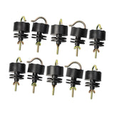 Maxbell 10Pcs Electric Fence Insulators Convenient Multipurpose for Garden Lawn Farm