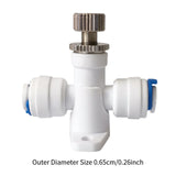 Maxbell Water Purifier Valve 1/4 inch Adjustable Quick Connect Fitting for Ro System Type A