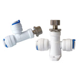 Maxbell Water Purifier Valve 1/4 inch Adjustable Quick Connect Fitting for Ro System Type A