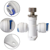 Maxbell Water Purifier Valve 1/4 inch Adjustable Quick Connect Fitting for Ro System Type A