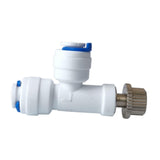 Maxbell Water Purifier Valve 1/4 inch Adjustable Quick Connect Fitting for Ro System Type B