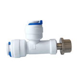 Maxbell Water Purifier Valve 1/4 inch Adjustable Quick Connect Fitting for Ro System Type B