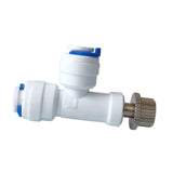 Maxbell Water Purifier Valve 1/4 inch Adjustable Quick Connect Fitting for Ro System Type B