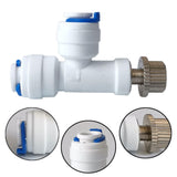 Maxbell Water Purifier Valve 1/4 inch Adjustable Quick Connect Fitting for Ro System Type B