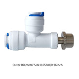 Maxbell Water Purifier Valve 1/4 inch Adjustable Quick Connect Fitting for Ro System Type B
