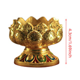 Maxbell Candle Holder Buddhist Tealight Candle Holder for Living Room Tabletop Decor short footed