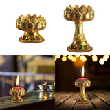 Maxbell Candle Holder Buddhist Tealight Candle Holder for Living Room Tabletop Decor short footed