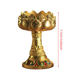 Maxbell Candle Holder Buddhist Tealight Candle Holder for Living Room Tabletop Decor tall footed