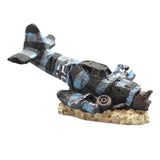Maxbell Aquarium Decoration Mini Simulation Scenery Plane Wreck for Reptile Box