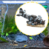 Maxbell Aquarium Decoration Mini Simulation Scenery Plane Wreck for Reptile Box