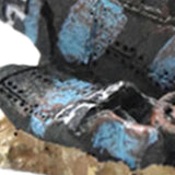 Maxbell Aquarium Decoration Mini Simulation Scenery Plane Wreck for Reptile Box