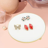 Maxbell Jewelry Display Tray Women for Live Broadcasting Shopping Mall Jewelry Props Beige