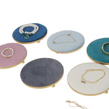 Maxbell Jewelry Display Tray Women for Live Broadcasting Shopping Mall Jewelry Props Pink