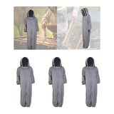 Maxbell Bee Suit Clothes Comfortable Veil Hood Outfit for Outdoor Beginners Backyard L
