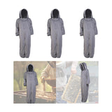 Maxbell Bee Suit Clothes Comfortable Veil Hood Outfit for Outdoor Beginners Backyard L