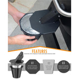 Maxbell Grill Drip Bucket Collection 1.6'' Width Square Tube Grill Drip Pan