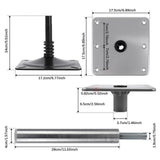 Maxbell Boat Seat Pedestal Base Mount Kit Deck Mounted for Fishing Boat Pontoon Boat