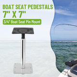 Maxbell Boat Seat Pedestal Base Mount Kit Deck Mounted for Fishing Boat Pontoon Boat