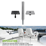 Maxbell Boat Seat Pedestal Base Mount Kit Deck Mounted for Fishing Boat Pontoon Boat