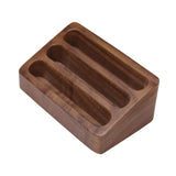 Maxbell Business Card Display Stand Wood Desktop for Warehouses Craft Shows Lectures Brown