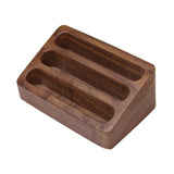 Maxbell Business Card Display Stand Wood Desktop for Warehouses Craft Shows Lectures Brown