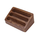 Maxbell Business Card Display Stand Wood Desktop for Warehouses Craft Shows Lectures Brown