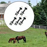 Maxbell 5x Electric Fence Gate Handles Farm Courtyard Spare Gate Handles with Spring