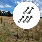 Maxbell 5x Electric Fence Gate Handles Farm Courtyard Spare Gate Handles with Spring