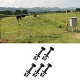 Maxbell 5x Electric Fence Gate Handles Farm Courtyard Spare Gate Handles with Spring